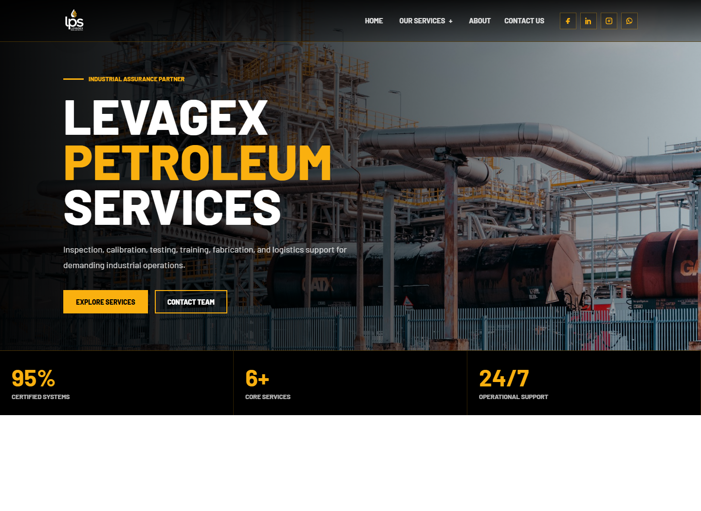 Levagex homepage preview